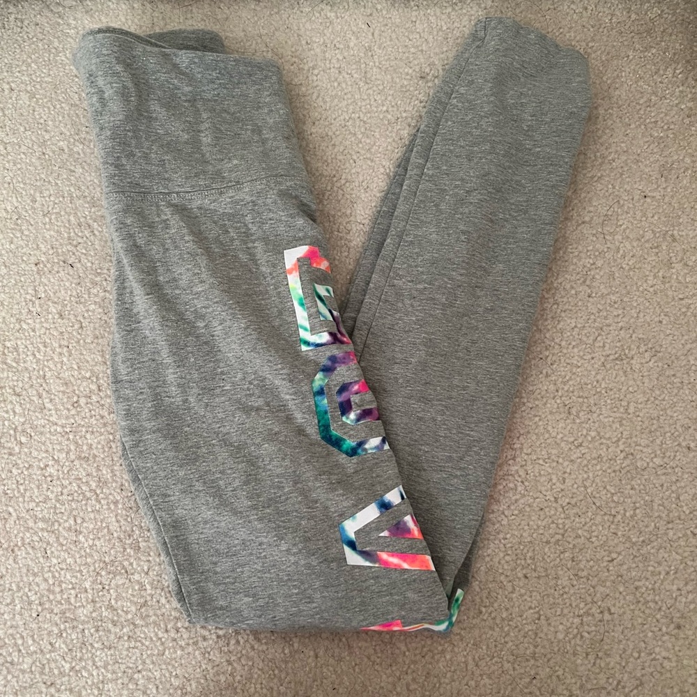 PINK grey leggings